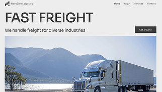  website templates - Freighting Company (Neutral)